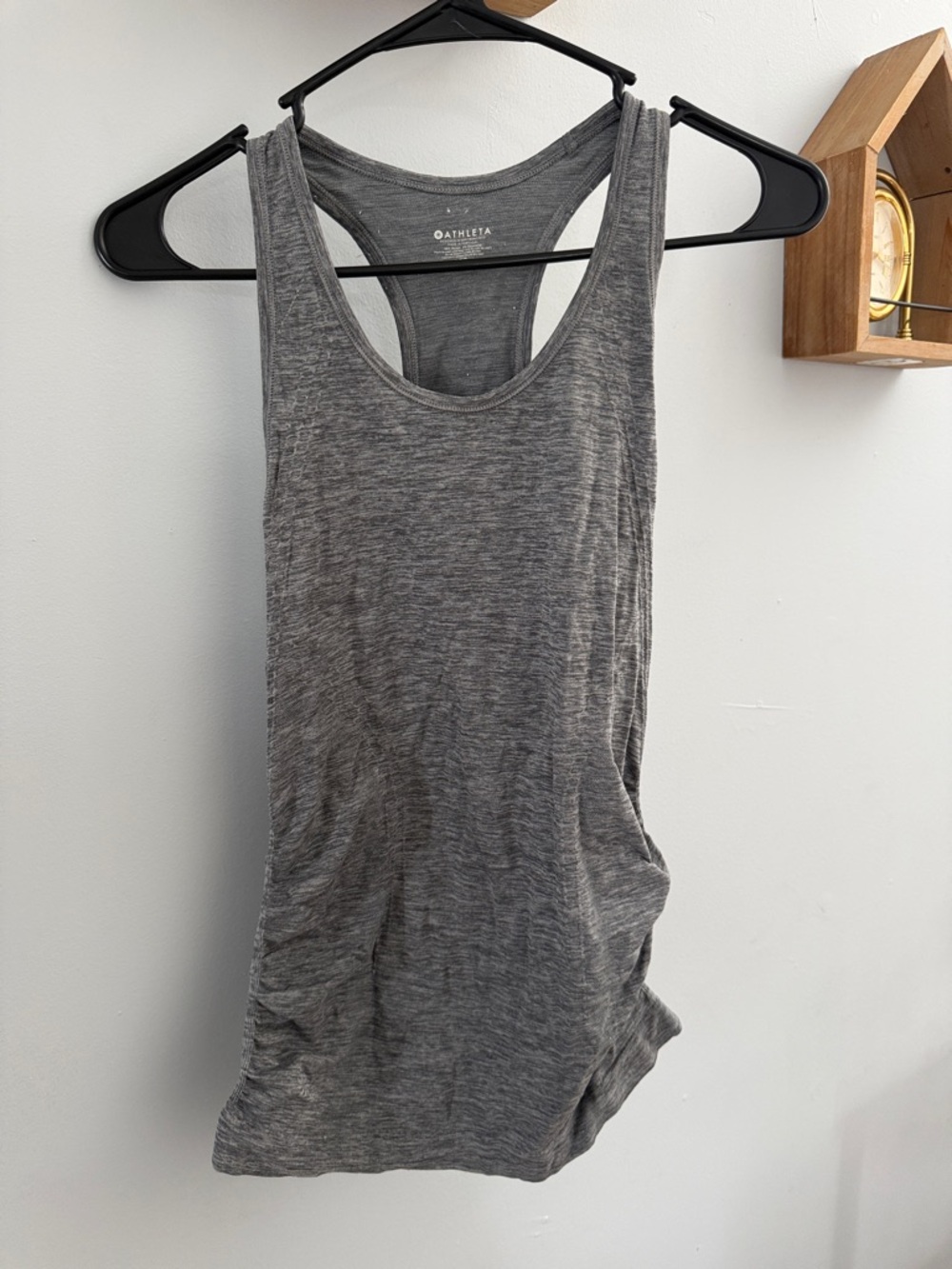 Athleta Gray Marled Racerback Tank